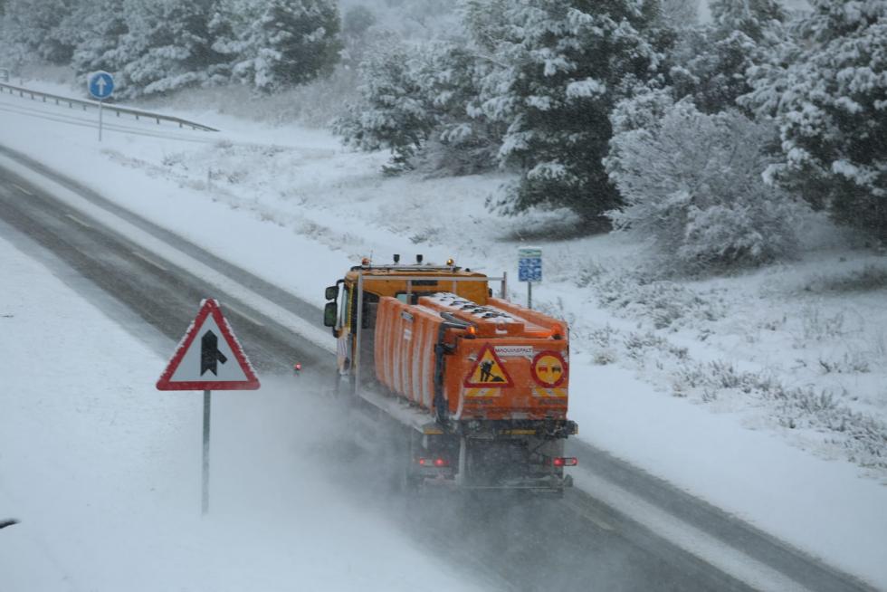 La tormenta Filomena llega a la provincia de Huesca