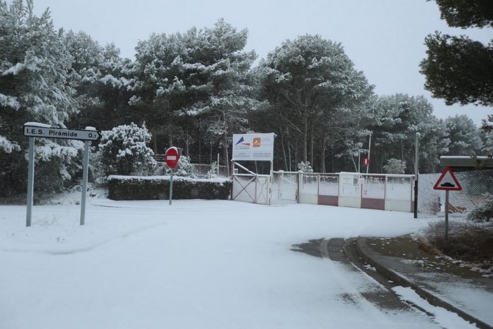 La tormenta Filomena llega a la provincia de Huesca