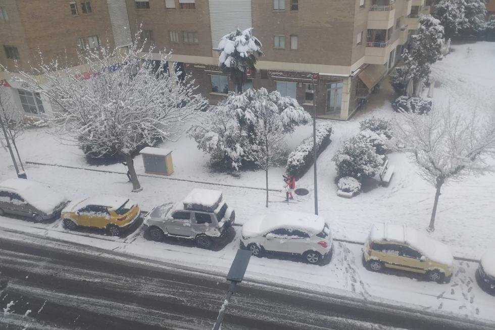 La tormenta Filomena llega a la provincia de Huesca