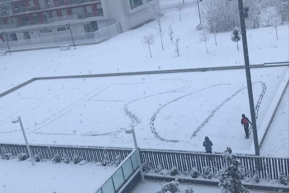 La tormenta Filomena llega a la provincia de Huesca