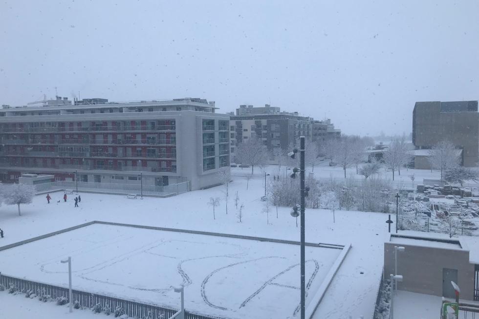 La tormenta Filomena llega a la provincia de Huesca