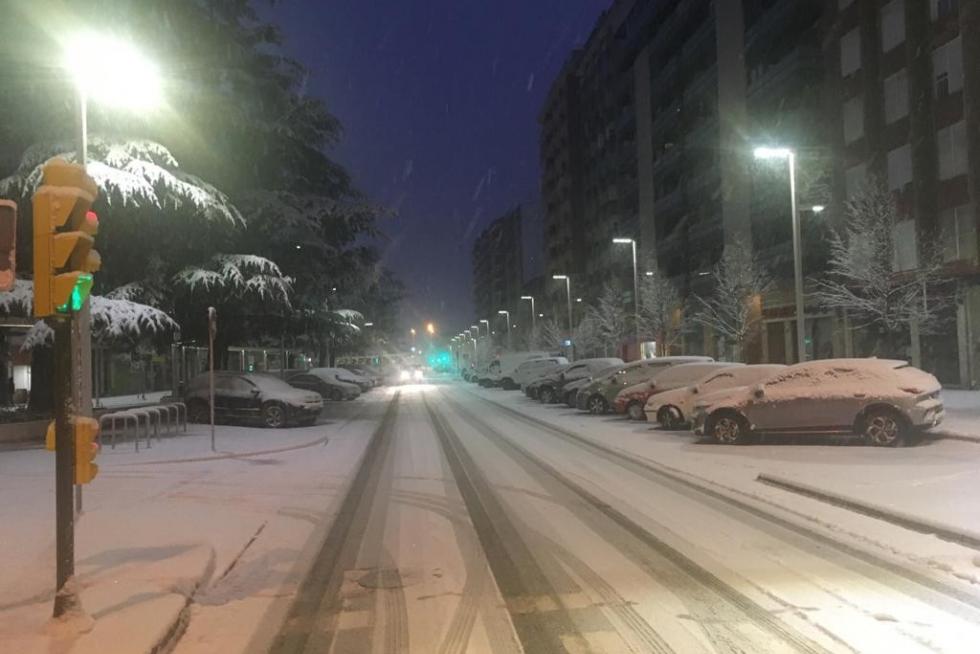 La tormenta Filomena llega a la provincia de Huesca