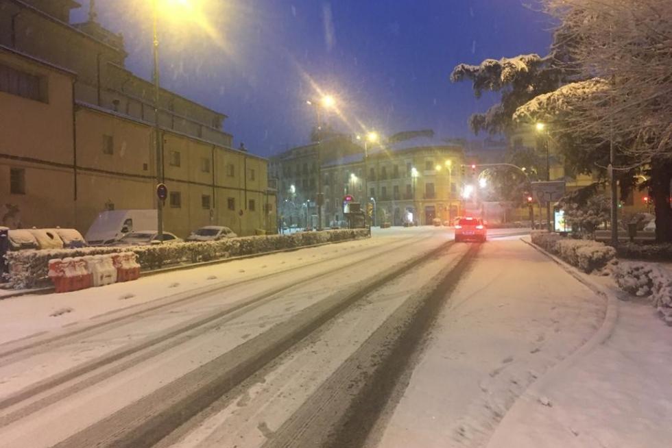 La tormenta Filomena llega a la provincia de Huesca