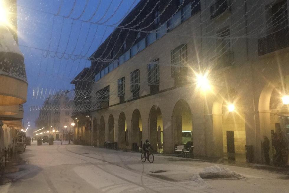 La tormenta Filomena llega a la provincia de Huesca