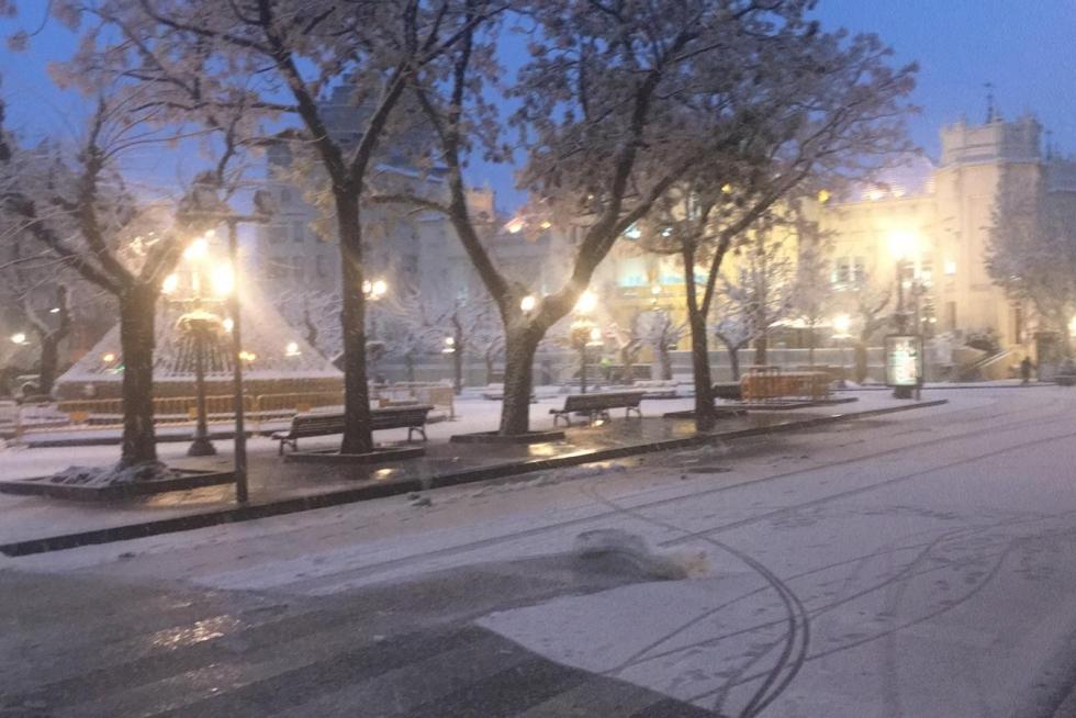 La tormenta Filomena llega a la provincia de Huesca