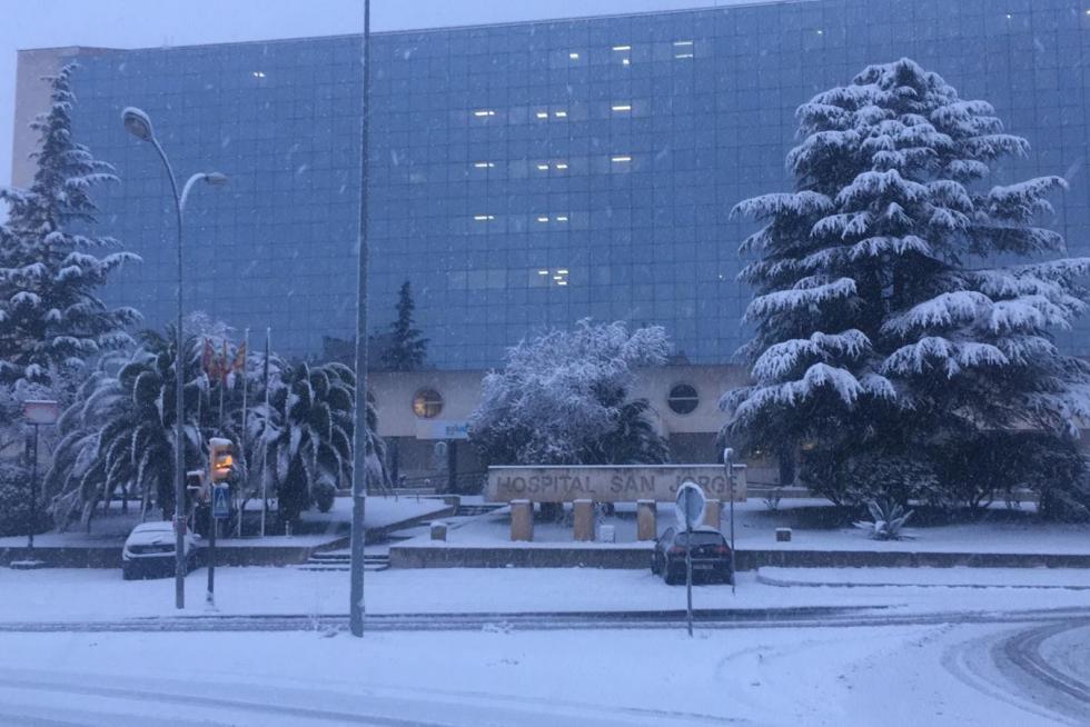 La tormenta Filomena llega a la provincia de Huesca