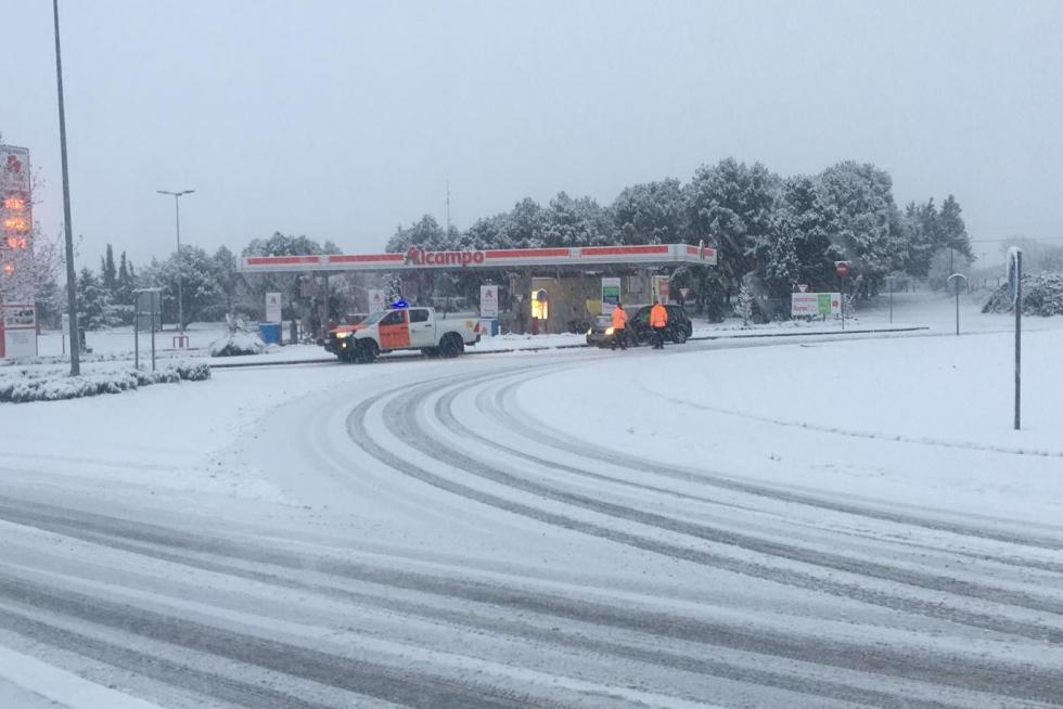 La tormenta Filomena llega a la provincia de Huesca