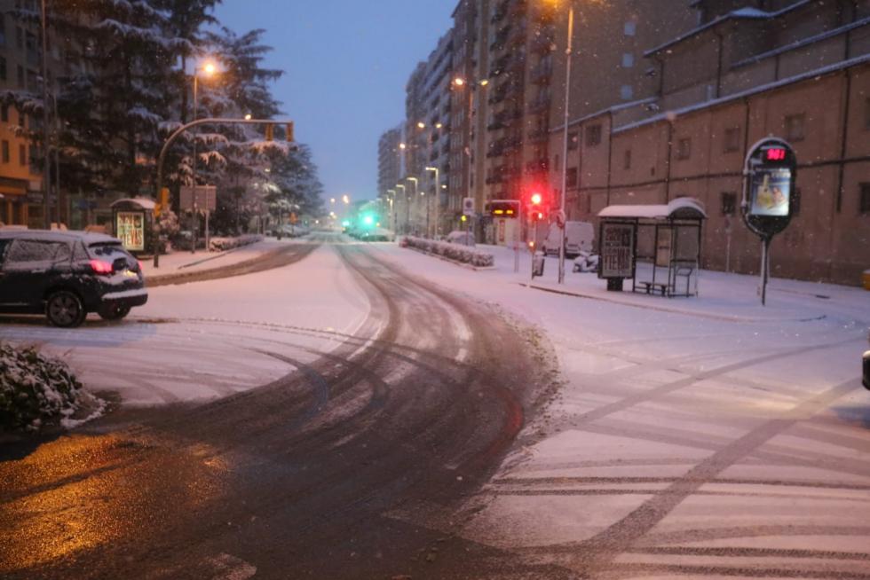 La tormenta Filomena llega a la provincia de Huesca
