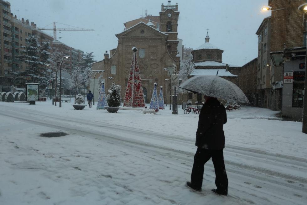 La tormenta Filomena llega a la provincia de Huesca
