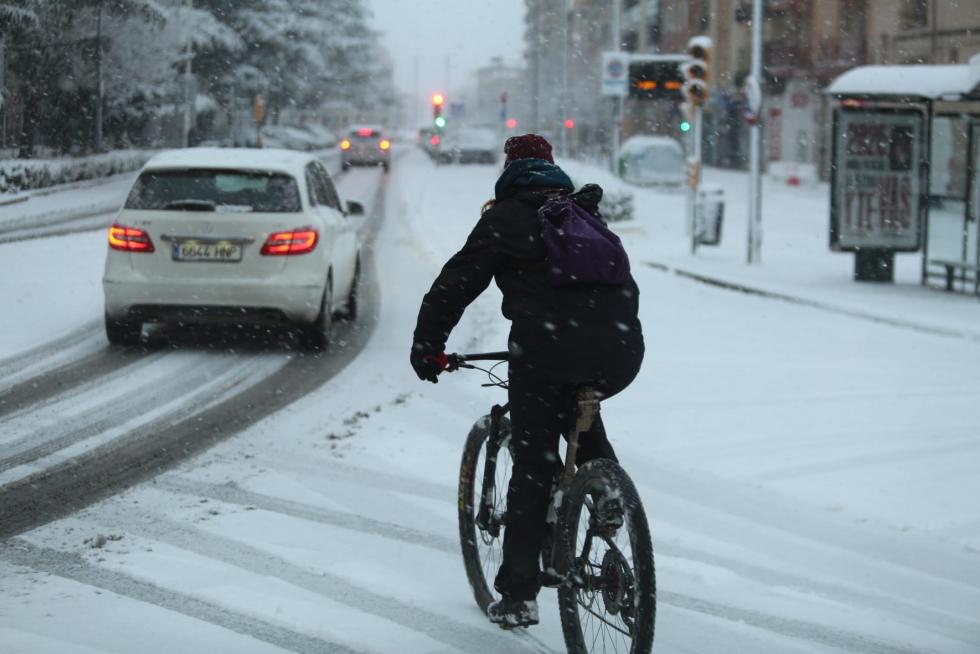 La tormenta Filomena llega a la provincia de Huesca