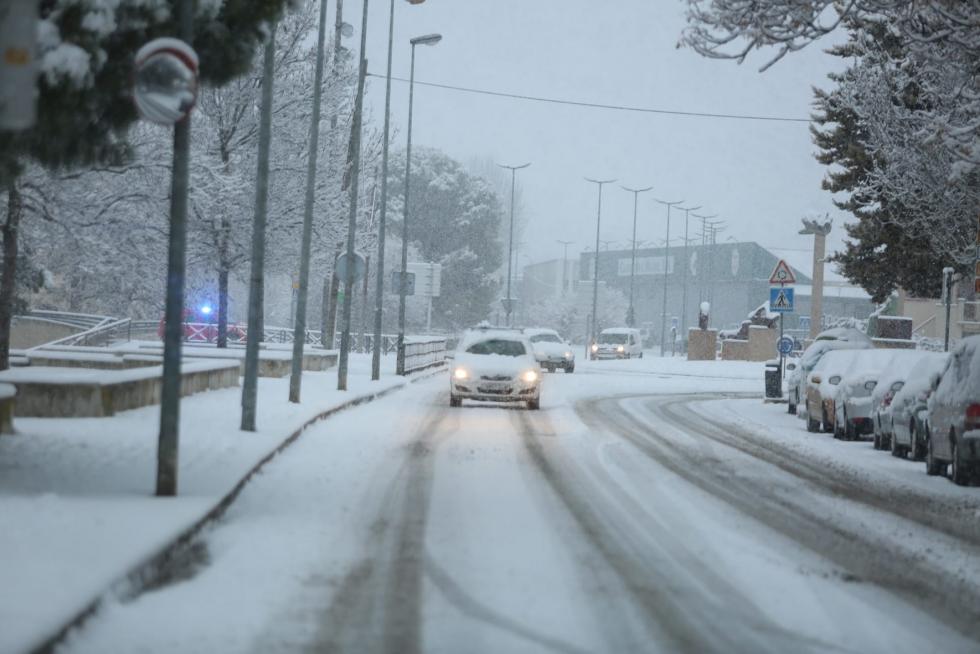 La tormenta Filomena llega a la provincia de Huesca