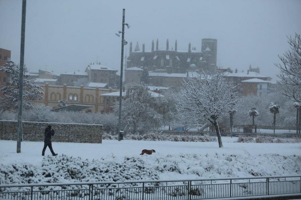 La tormenta Filomena llega a la provincia de Huesca