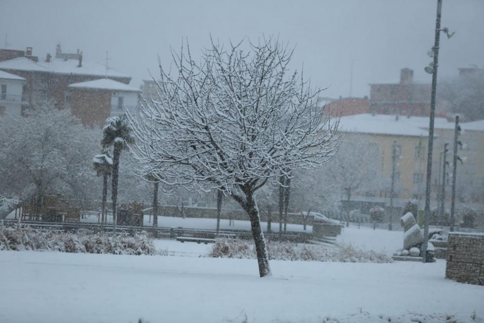 La tormenta Filomena llega a la provincia de Huesca