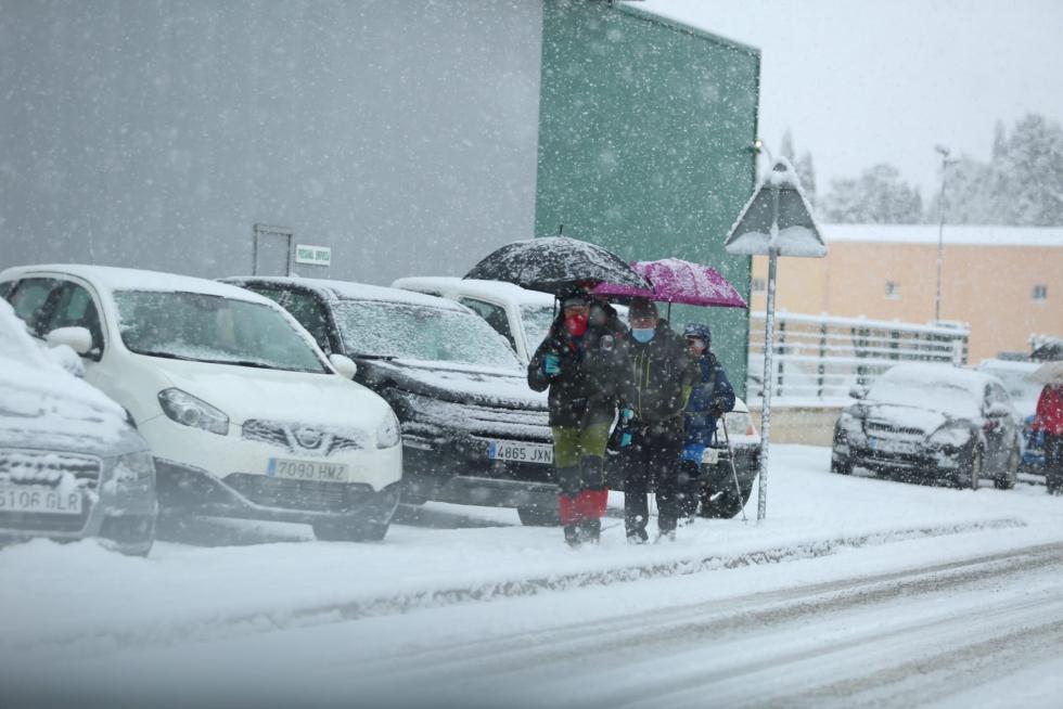La tormenta Filomena llega a la provincia de Huesca