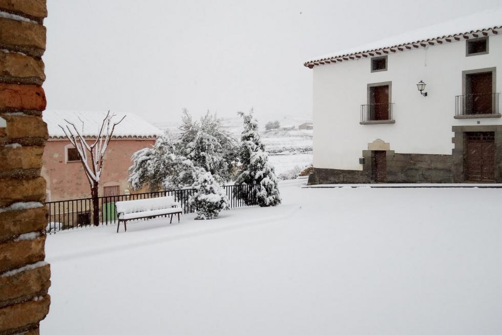 La tormenta Filomena llega a la provincia de Huesca