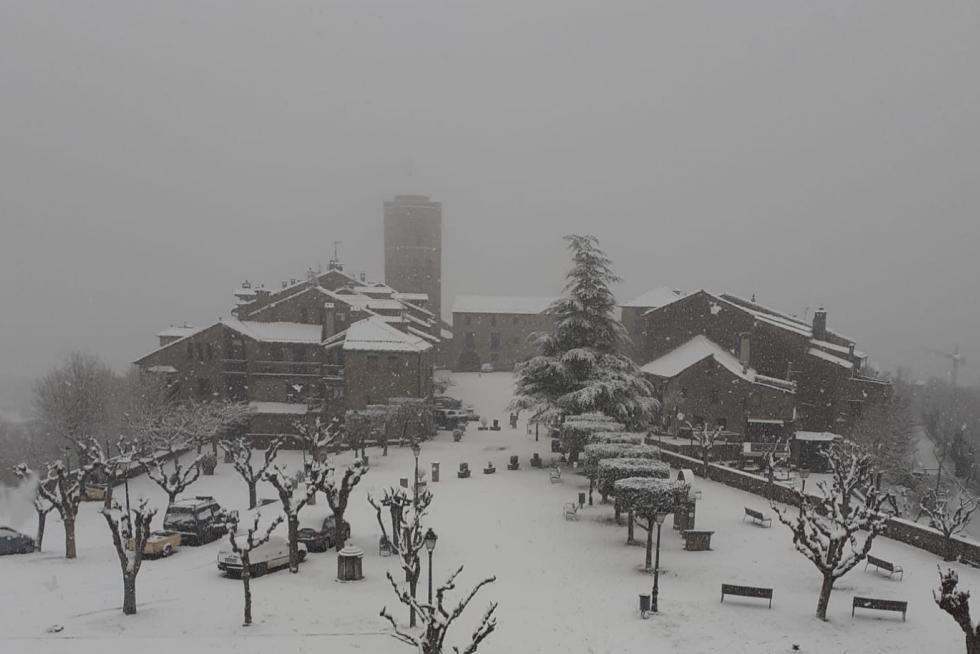 La tormenta Filomena llega a la provincia de Huesca