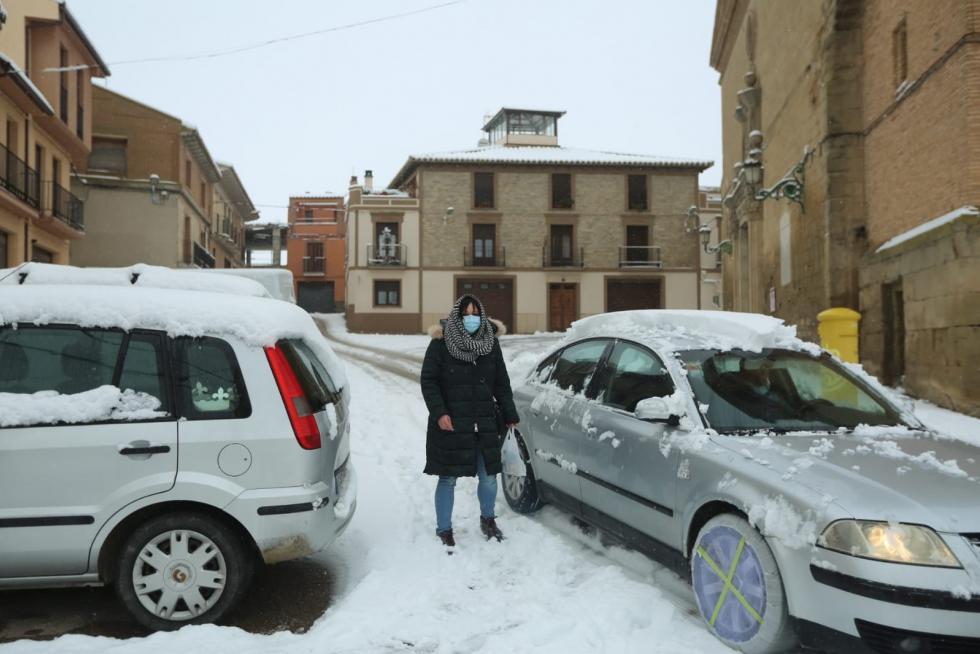 La tormenta Filomena llega a la provincia de Huesca