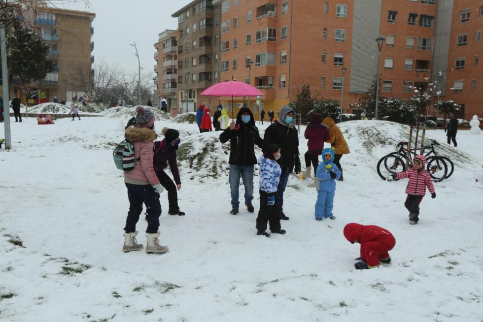 La tormenta Filomena llega a la provincia de Huesca
