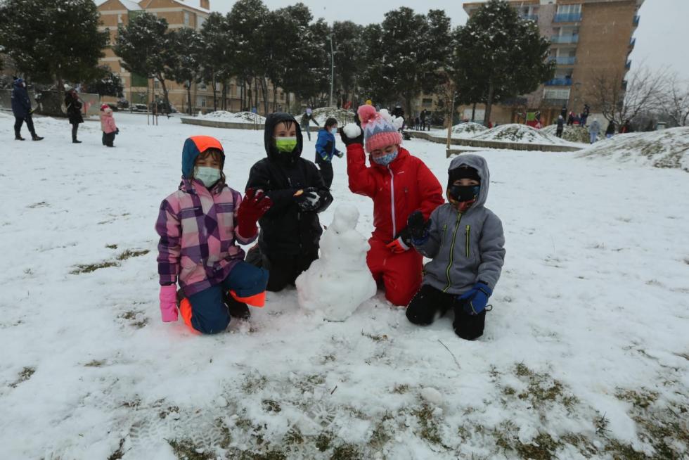 La tormenta Filomena llega a la provincia de Huesca