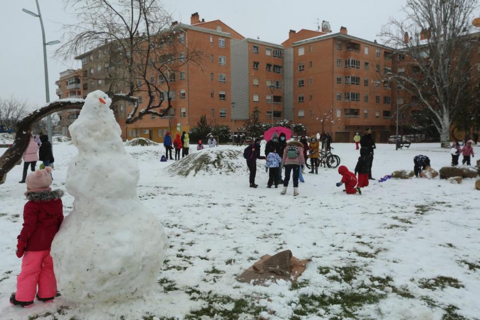 La tormenta Filomena llega a la provincia de Huesca