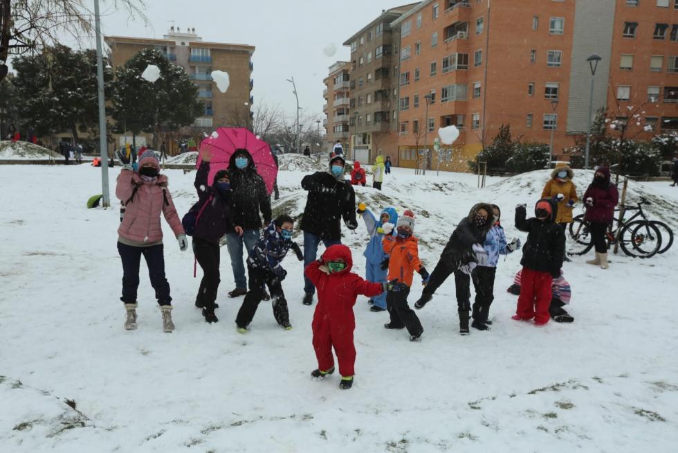 La tormenta Filomena llega a la provincia de Huesca