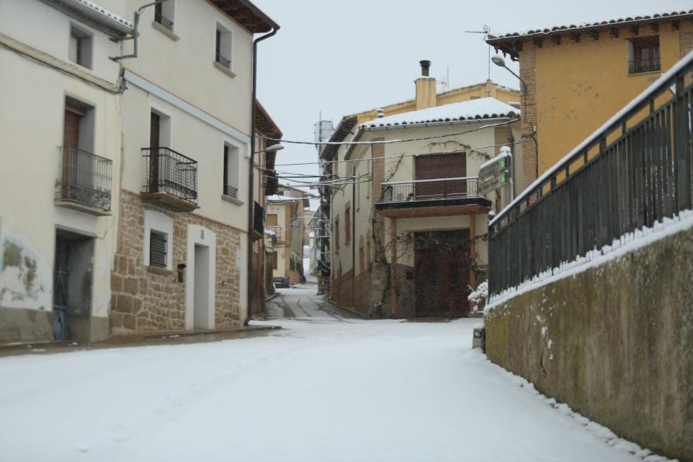 La tormenta Filomena llega a la provincia de Huesca