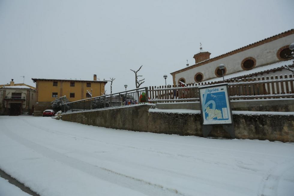 La tormenta Filomena llega a la provincia de Huesca