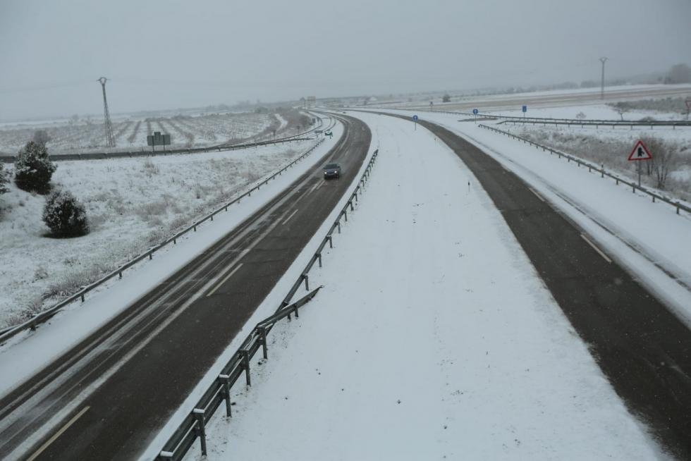 La tormenta Filomena llega a la provincia de Huesca