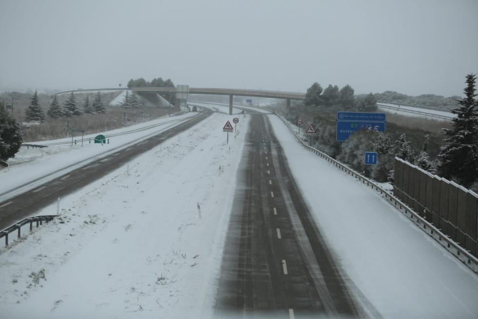 La tormenta Filomena llega a la provincia de Huesca