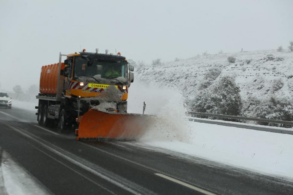 La tormenta Filomena llega a la provincia de Huesca