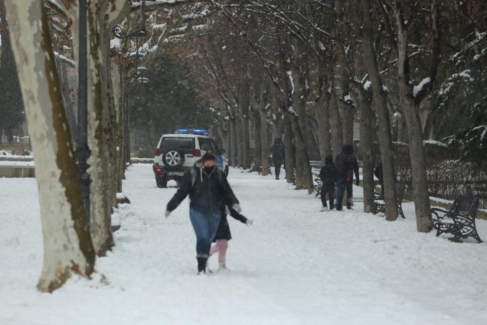 La tormenta Filomena llega a la provincia de Huesca