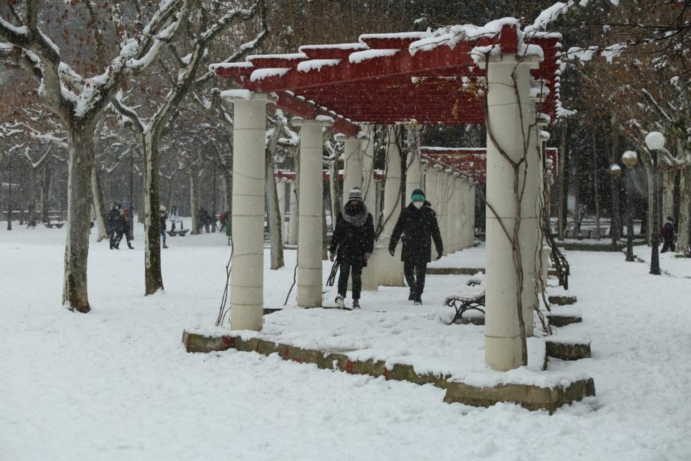La tormenta Filomena llega a la provincia de Huesca