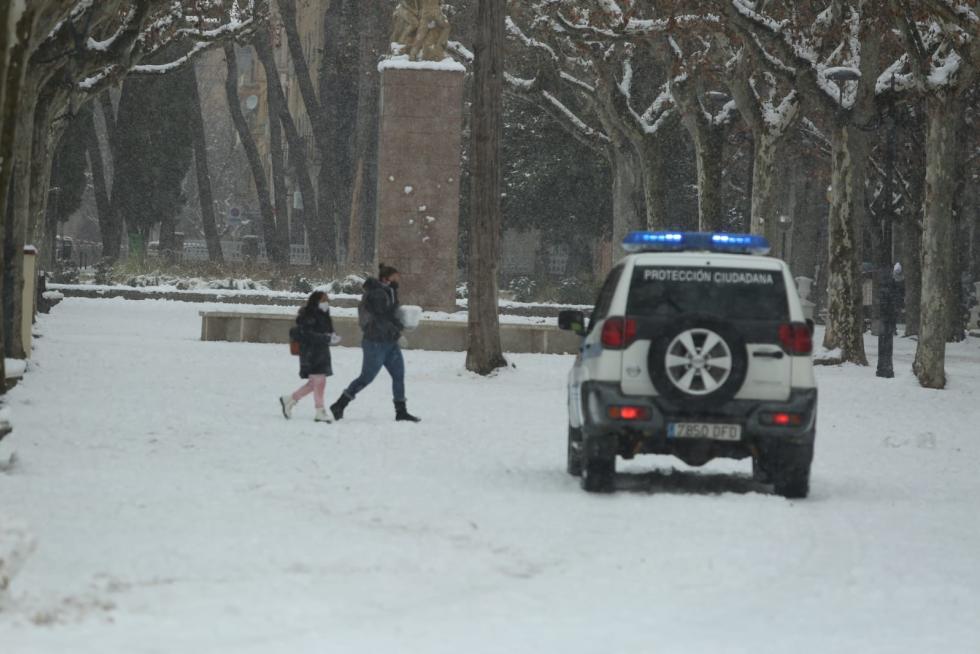 La tormenta Filomena llega a la provincia de Huesca
