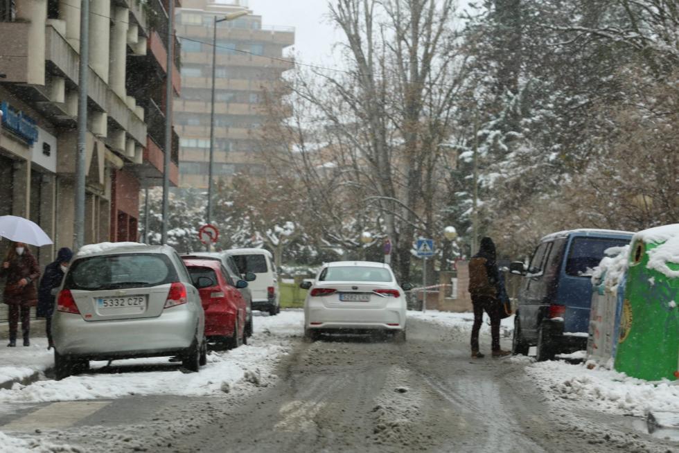 La tormenta Filomena llega a la provincia de Huesca