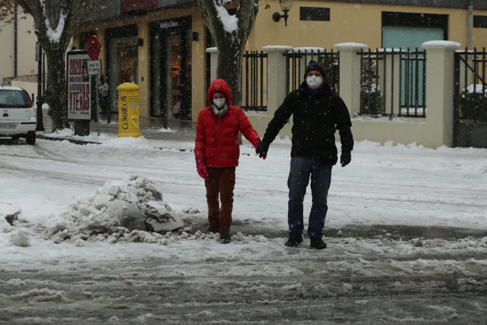 La tormenta Filomena llega a la provincia de Huesca