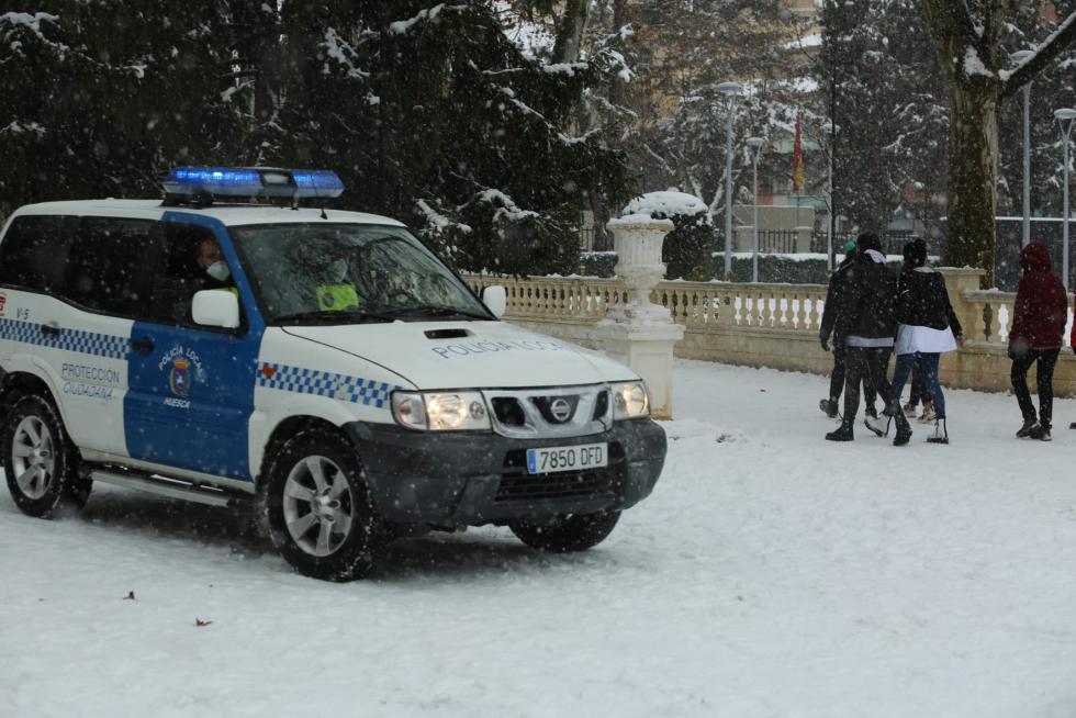 La tormenta Filomena llega a la provincia de Huesca