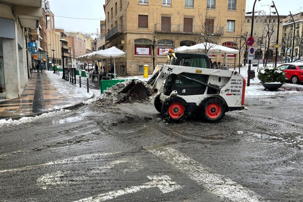 La tormenta Filomena llega a la provincia de Huesca