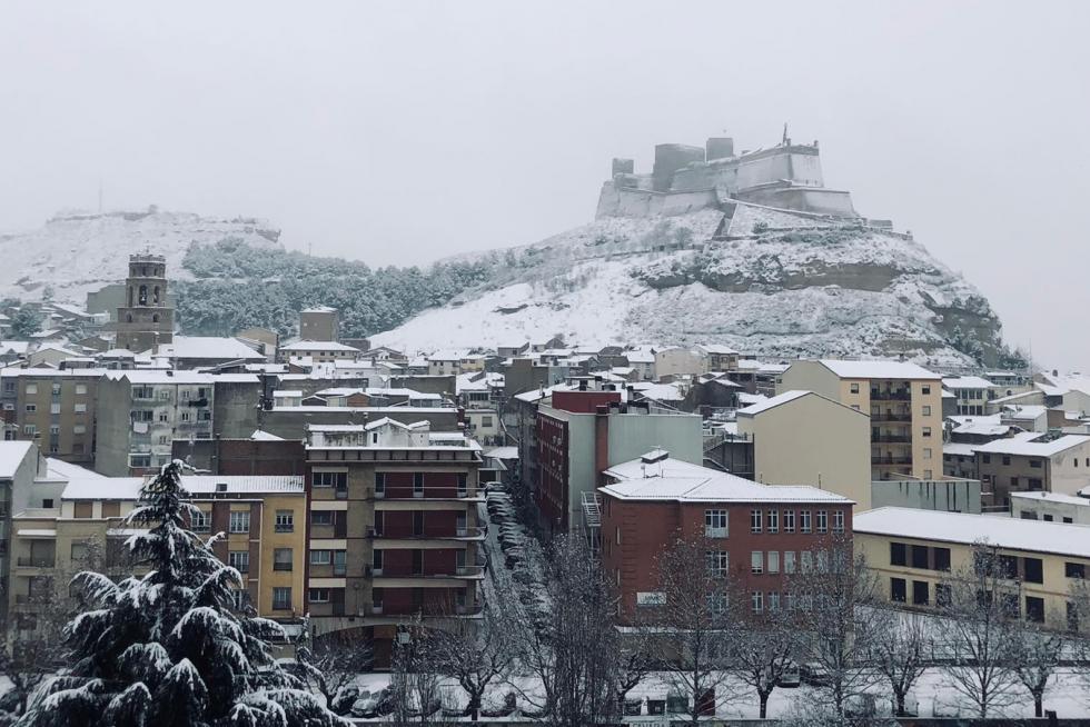 La tormenta Filomena llega a la provincia de Huesca