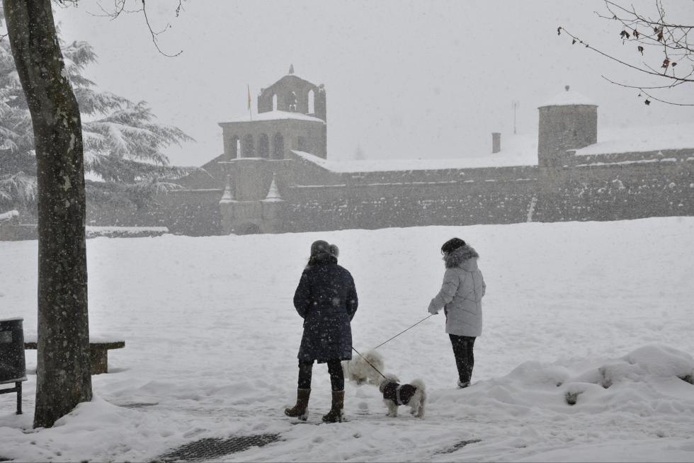 La tormenta Filomena llega a la provincia de Huesca