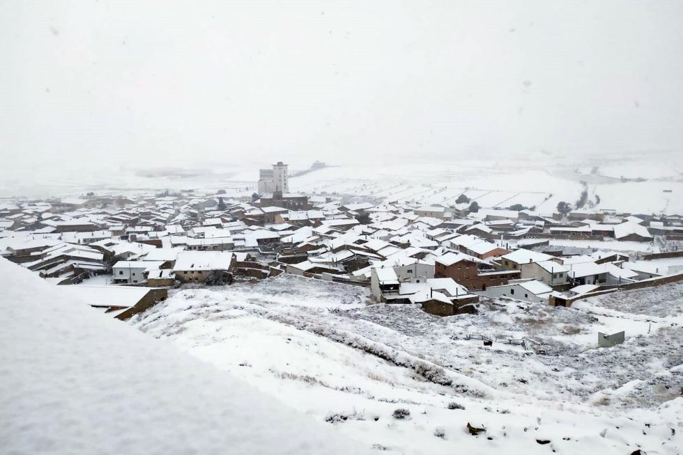 La tormenta Filomena llega a la provincia de Huesca