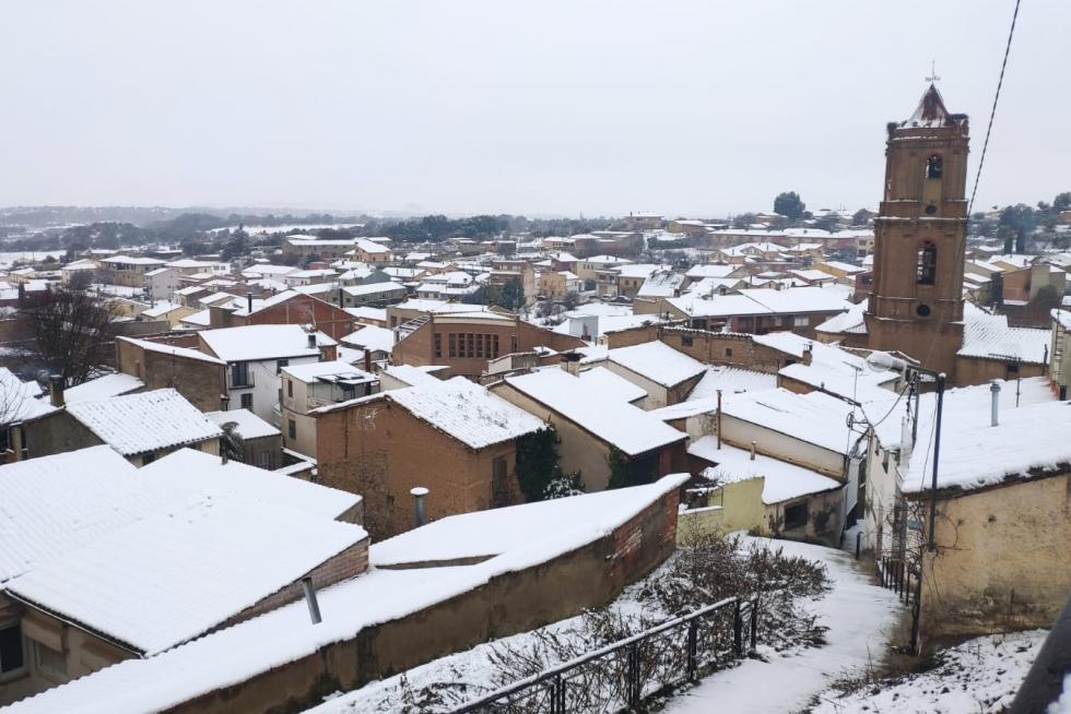 La tormenta Filomena llega a la provincia de Huesca