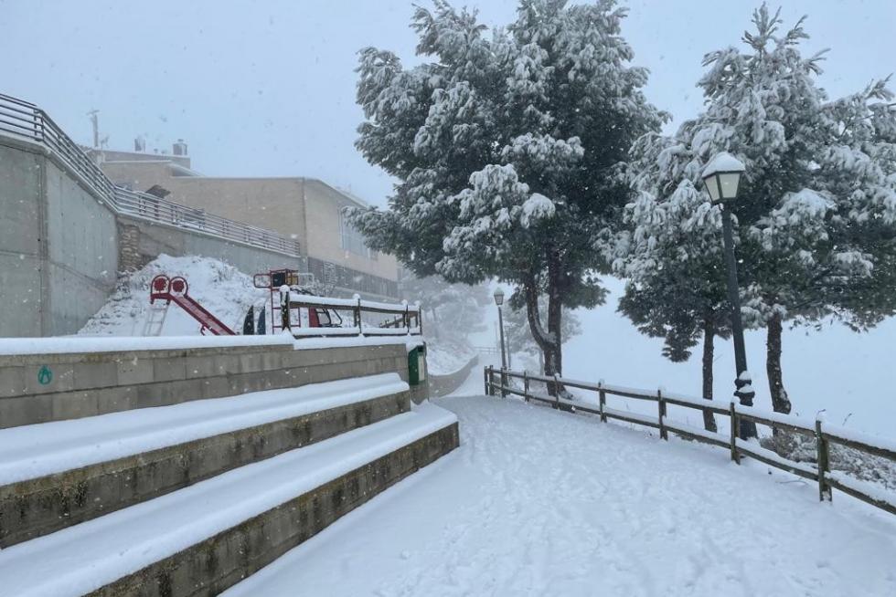 La tormenta Filomena llega a la provincia de Huesca