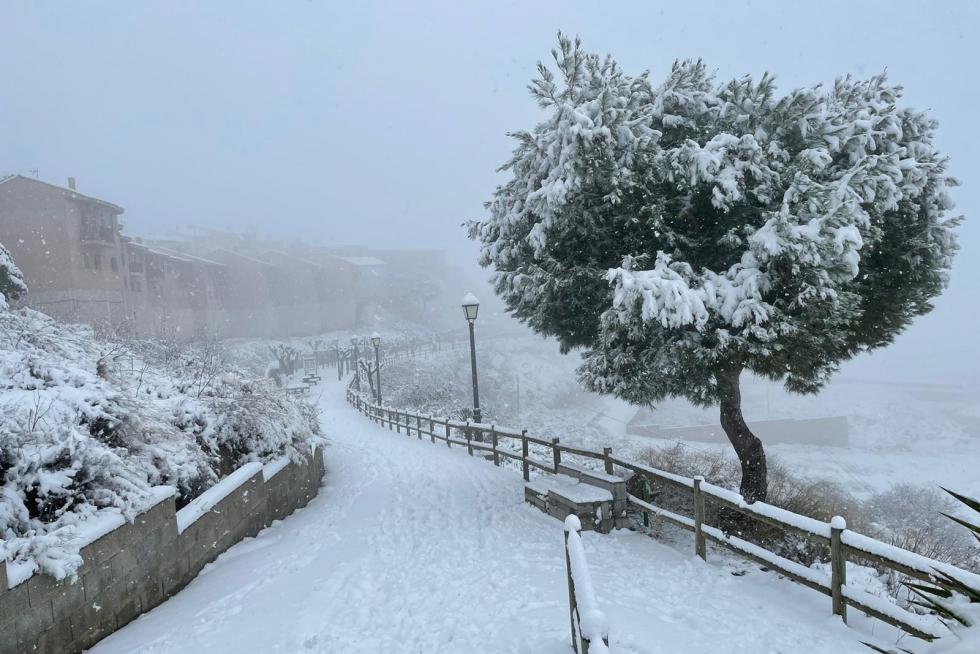La tormenta Filomena llega a la provincia de Huesca