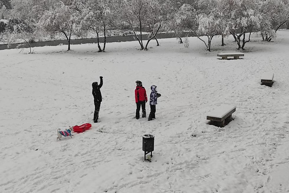 La tormenta Filomena llega a la provincia de Huesca
