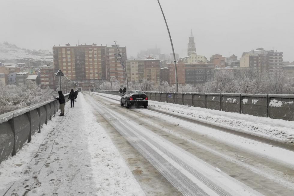 La tormenta Filomena llega a la provincia de Huesca