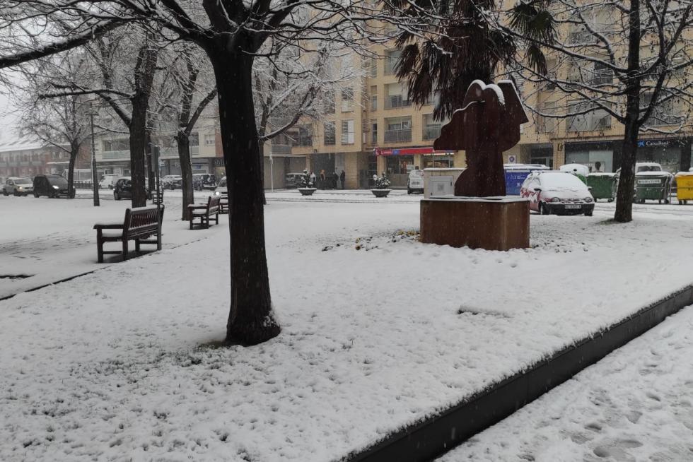 La tormenta Filomena llega a la provincia de Huesca