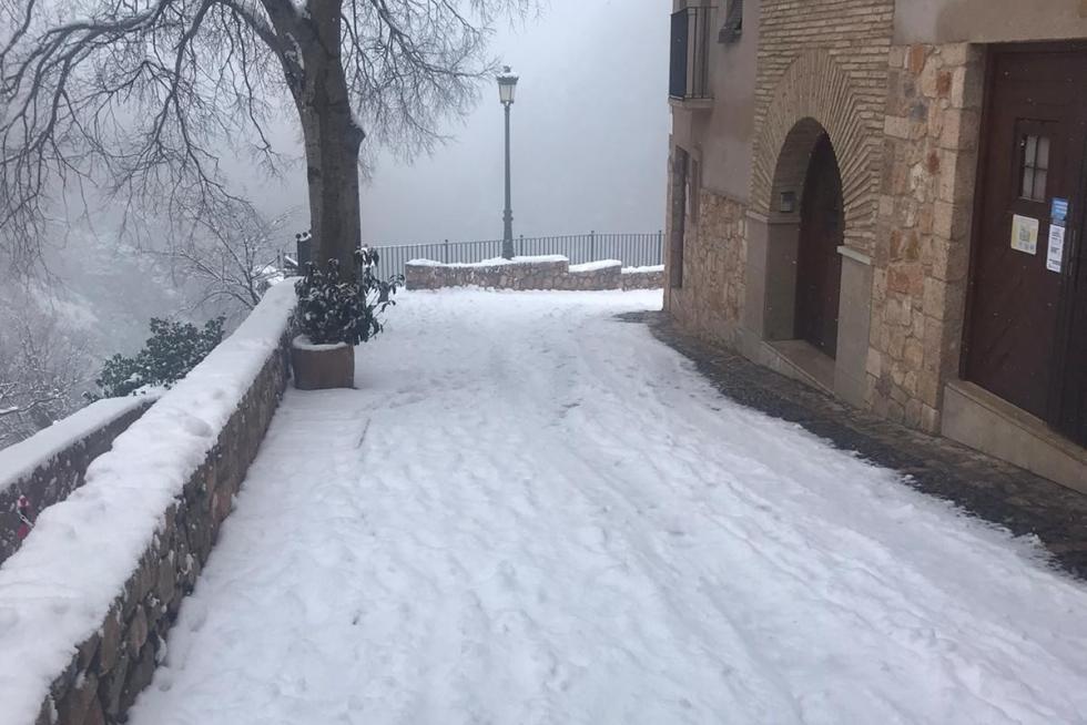 La tormenta Filomena llega a la provincia de Huesca