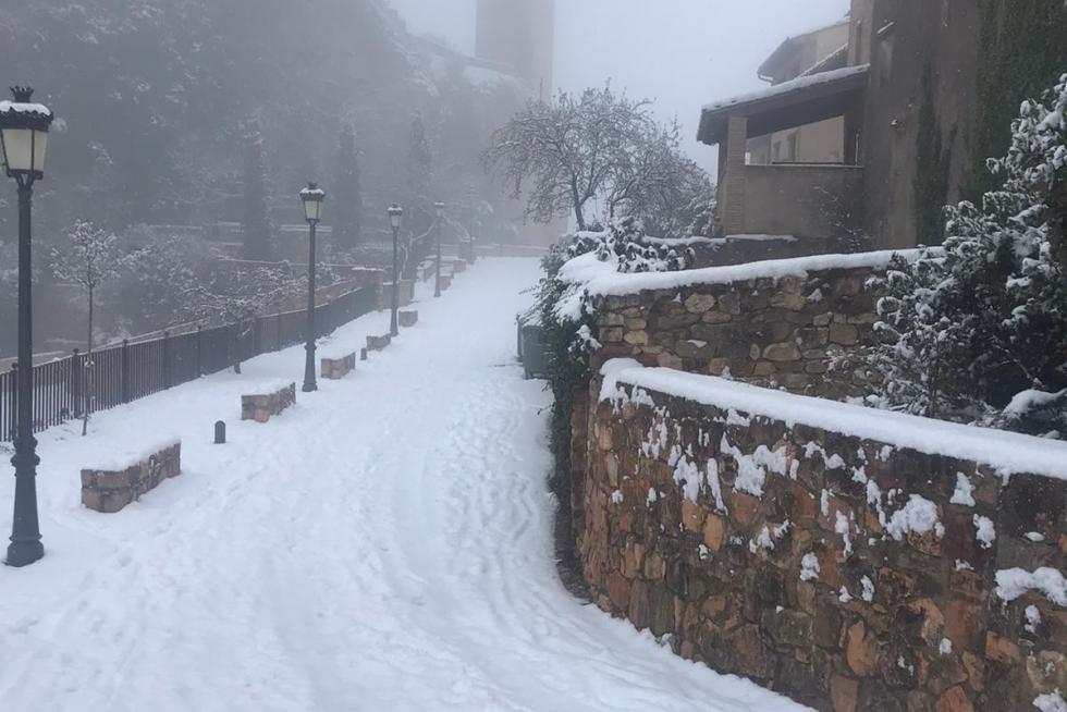 La tormenta Filomena llega a la provincia de Huesca