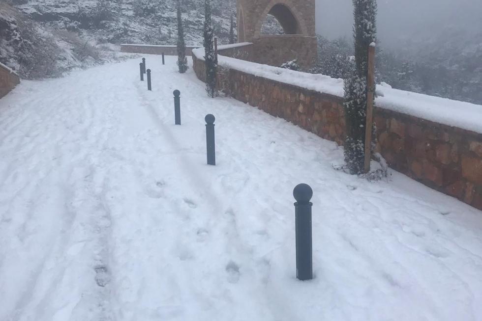 La tormenta Filomena llega a la provincia de Huesca