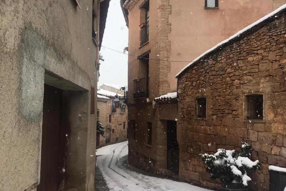 La tormenta Filomena llega a la provincia de Huesca